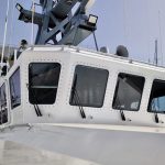 Superyacht superstructure vinyl wrapping in Palma de Mallorca